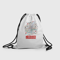 Рюкзак-мешок Лондон, цвет: 3D-принт