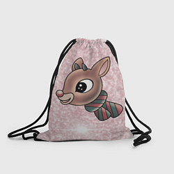 Рюкзак-мешок Рождественский олень, цвет: 3D-принт