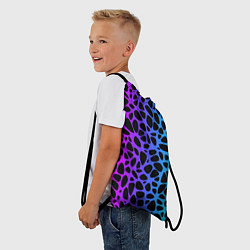 Рюкзак-мешок Неоновый градиент, цвет: 3D-принт — фото 2