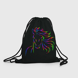 Рюкзак-мешок Лошадка, цвет: 3D-принт