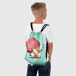 Рюкзак-мешок Лис с сердцем, цвет: 3D-принт — фото 2
