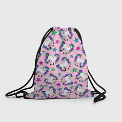 Рюкзак-мешок Единороги и звезды, цвет: 3D-принт