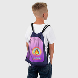 Рюкзак-мешок Словно огонь !!!, цвет: 3D-принт — фото 2