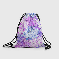 Рюкзак-мешок СИРЕНЬ ЦВЕТЫ LILAC, цвет: 3D-принт
