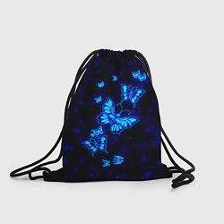 Рюкзак-мешок Неоновые бабочки, цвет: 3D-принт