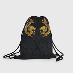 Рюкзак-мешок GOLD CHINA DRAGONS, цвет: 3D-принт