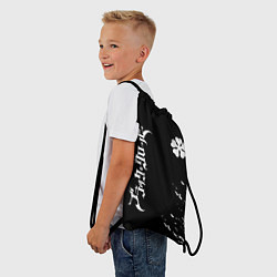 Рюкзак-мешок Черный клевер, цвет: 3D-принт — фото 2