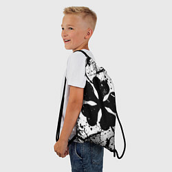 Рюкзак-мешок Черный клевер,, цвет: 3D-принт — фото 2