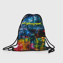 Рюкзак-мешок Сyberpunk City, цвет: 3D-принт