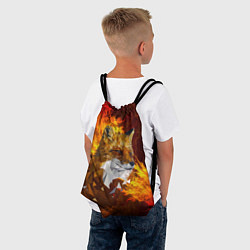 Рюкзак-мешок Огненный Лис, цвет: 3D-принт — фото 2