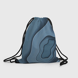 Рюкзак-мешок Абстракция бумажные волны, цвет: 3D-принт