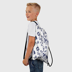 Рюкзак-мешок Девчачий дудл, цвет: 3D-принт — фото 2