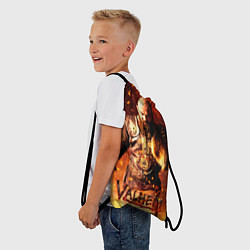 Рюкзак-мешок Valheim Викинг в огне, цвет: 3D-принт — фото 2
