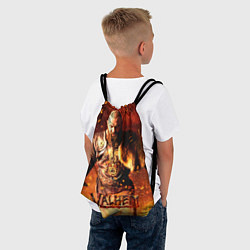 Рюкзак-мешок Valheim Викинг в огне, цвет: 3D-принт — фото 2