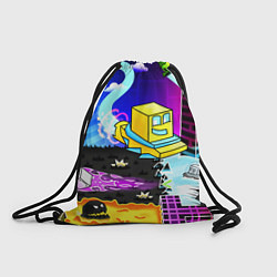 Рюкзак-мешок Geometry Dash: Art, цвет: 3D-принт