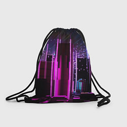 Рюкзак-мешок PINK CITY, цвет: 3D-принт