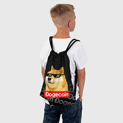 Рюкзак-мешок DOGECOIN DOGE ДОГИКОИН, цвет: 3D-принт — фото 2