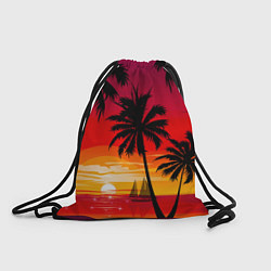 Рюкзак-мешок Гавайский закат, цвет: 3D-принт