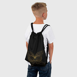 Рюкзак-мешок Золотая сова, цвет: 3D-принт — фото 2
