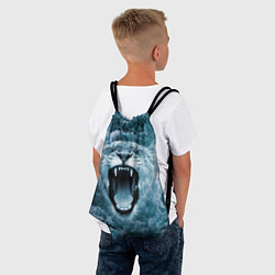 Рюкзак-мешок Львица в бушующих волнах, цвет: 3D-принт — фото 2