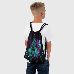 Рюкзак-мешок Атака Титанов, Микаса, цвет: 3D-принт — фото 2