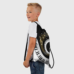 Рюкзак-мешок МУЗЫКАЛЬНЫЙ УЗОР, цвет: 3D-принт — фото 2