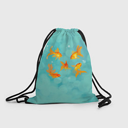 Рюкзак-мешок Золотые рыбки, цвет: 3D-принт