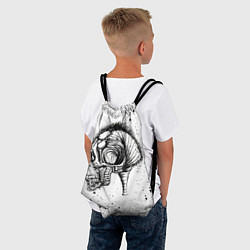 Рюкзак-мешок Череп Зверь и Брызги, цвет: 3D-принт — фото 2