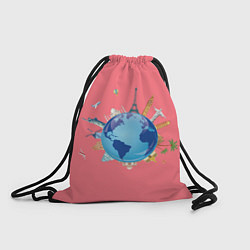 Рюкзак-мешок Наша планета, цвет: 3D-принт
