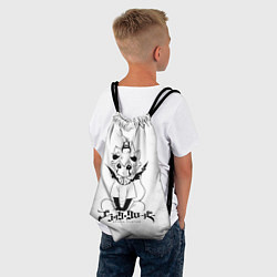 Рюкзак-мешок Черный демон Аста и Неро, цвет: 3D-принт — фото 2