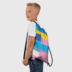 Рюкзак-мешок Плавные узоры, цвет: 3D-принт — фото 2