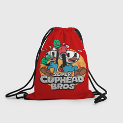 Рюкзак-мешок Super Cuphead Bros, цвет: 3D-принт