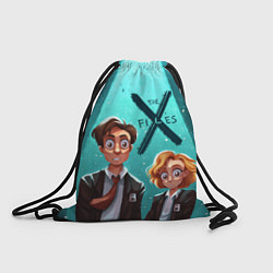 Рюкзак-мешок Fox Mulder and Dana Scully, цвет: 3D-принт