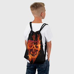 Рюкзак-мешок Metallica Flame, цвет: 3D-принт — фото 2