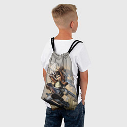 Рюкзак-мешок Эрен Йегер, цвет: 3D-принт — фото 2