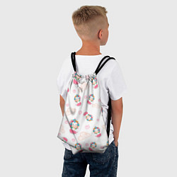 Рюкзак-мешок Радужные Единороги, цвет: 3D-принт — фото 2