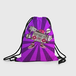 Рюкзак-мешок Магнитофон делает сэлфи, цвет: 3D-принт