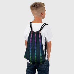 Рюкзак-мешок Скрепки, цвет: 3D-принт — фото 2