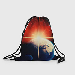 Рюкзак-мешок Космос земля 3D, цвет: 3D-принт