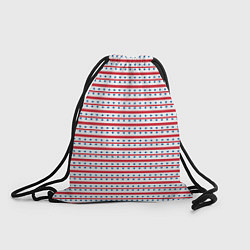 Рюкзак-мешок Звезды с полосками, цвет: 3D-принт