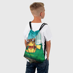 Рюкзак-мешок Пикачу летчик, цвет: 3D-принт — фото 2