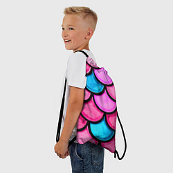 Рюкзак-мешок Морская Чешуя!, цвет: 3D-принт — фото 2