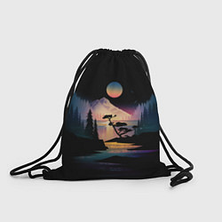 Рюкзак-мешок Природа в темноте, цвет: 3D-принт