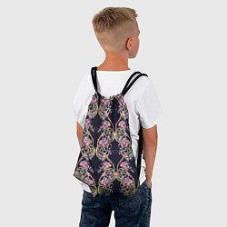 Рюкзак-мешок Узор из цветов, цвет: 3D-принт — фото 2