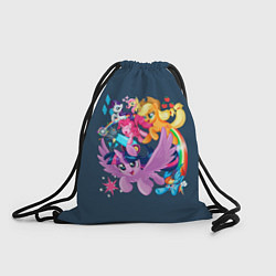 Рюкзак-мешок Пони тим, цвет: 3D-принт