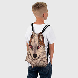 Рюкзак-мешок Красивая Волчица, цвет: 3D-принт — фото 2