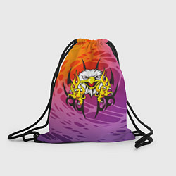 Рюкзак-мешок Орел с узором, цвет: 3D-принт