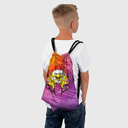 Рюкзак-мешок Орел с узором, цвет: 3D-принт — фото 2