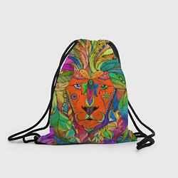 Рюкзак-мешок Лев шаман, цвет: 3D-принт