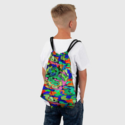 Рюкзак-мешок Абстрактный милитари, цвет: 3D-принт — фото 2
